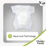 The Cheeky Panda Premium Baby Diapers Size 2 (12-18lbs) | 44 Bamboo Lined Disposable Diapers for Sensitive Skin - Image 5